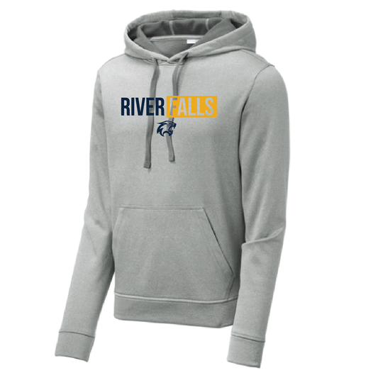 River Falls Retail Online Sport-Tek PosiCharge Sport-Wick Heather Fleece Hooded Pullover 79