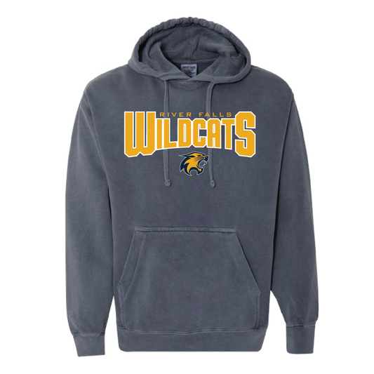 River Falls Retail Online Comfort Colors Garment-Dyed Hooded Sweatshirt with Twill Applique