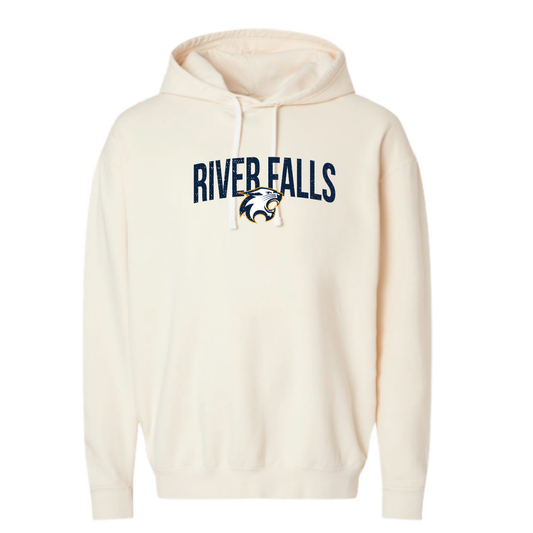 River Falls Retail Online Comfort Colors Unisex Garment-Dyed Lightweight Fleece Hooded Sweatshirt - 63