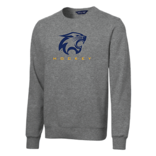 River Falls Retail Online Hockey Crewneck Sweatshirt with Embroidered Logo