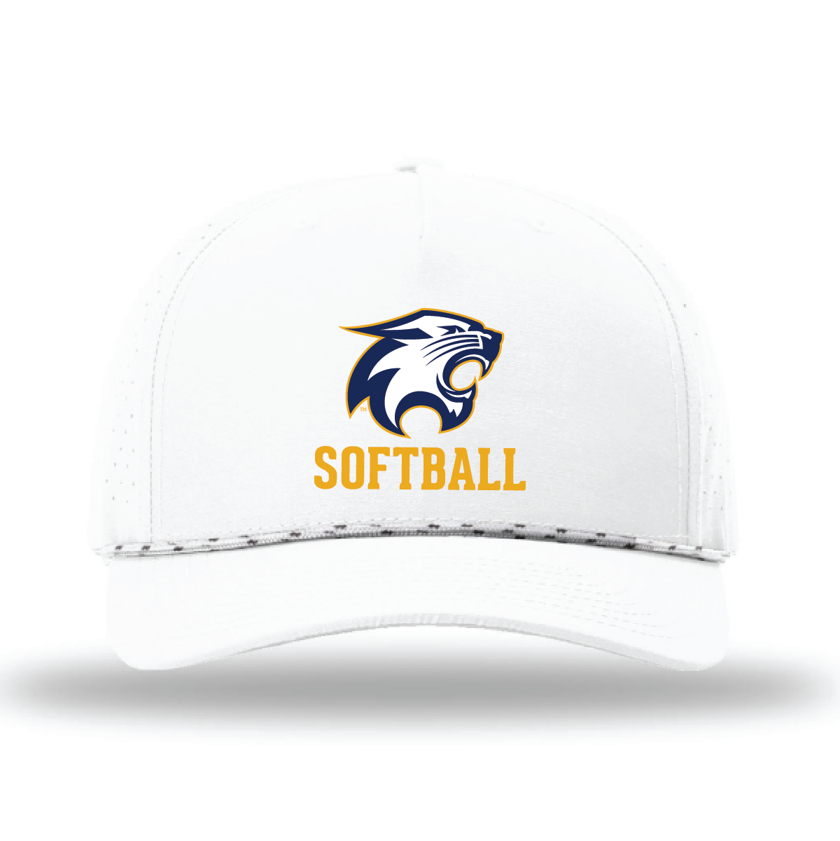 River Fall Retail Online RF Softball LASER PERF PERFORMANCE ROPE CAP- White