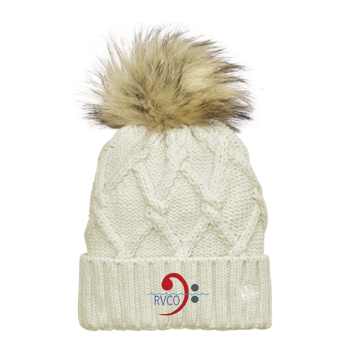 RVCO New Era Faux Fur Pom Beanie