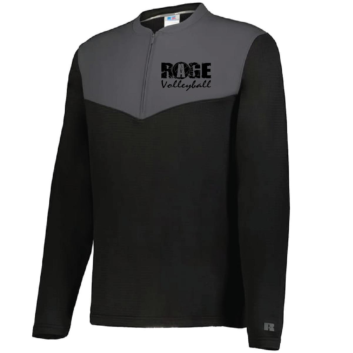 Rage Volleyball SIDELINE GRID 1/4 ZIP PULLOVER