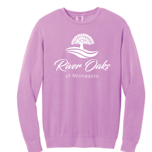 River Oaks Comfort Colors Unisex Garment-Dyed Lightweight Fleece Crewneck Sweatshirt