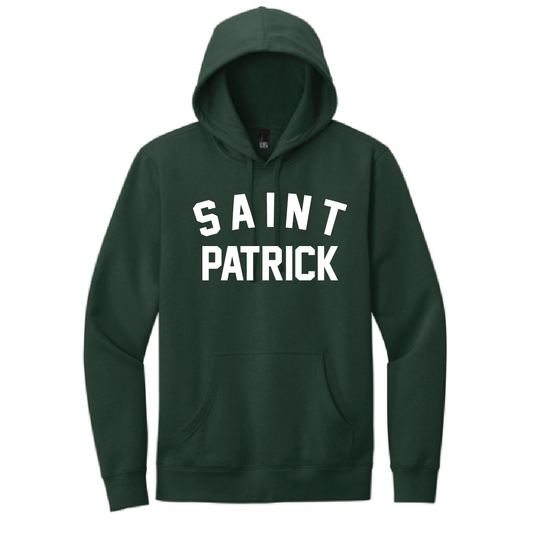 Saint Patrick School Hooded Sweatshirt- Adult and Youth - Big Letters