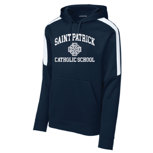 Saint Patrick School Sport-Tek® Sport-Wick® Fleece United Pullover Hoodie- Adult and Youth