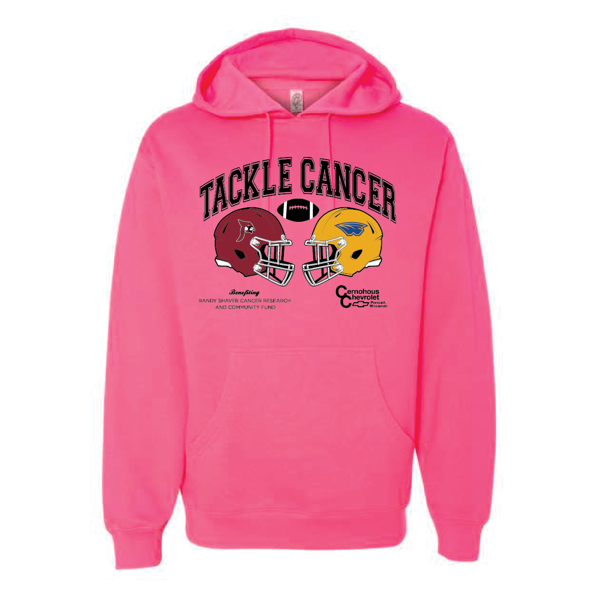 Prescott Vs Rice Lake - Tackle Cancer Sweatshirt – River City Stitch