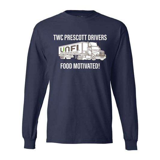 UNFI Hanes Beefy Long Sleeve - Navy