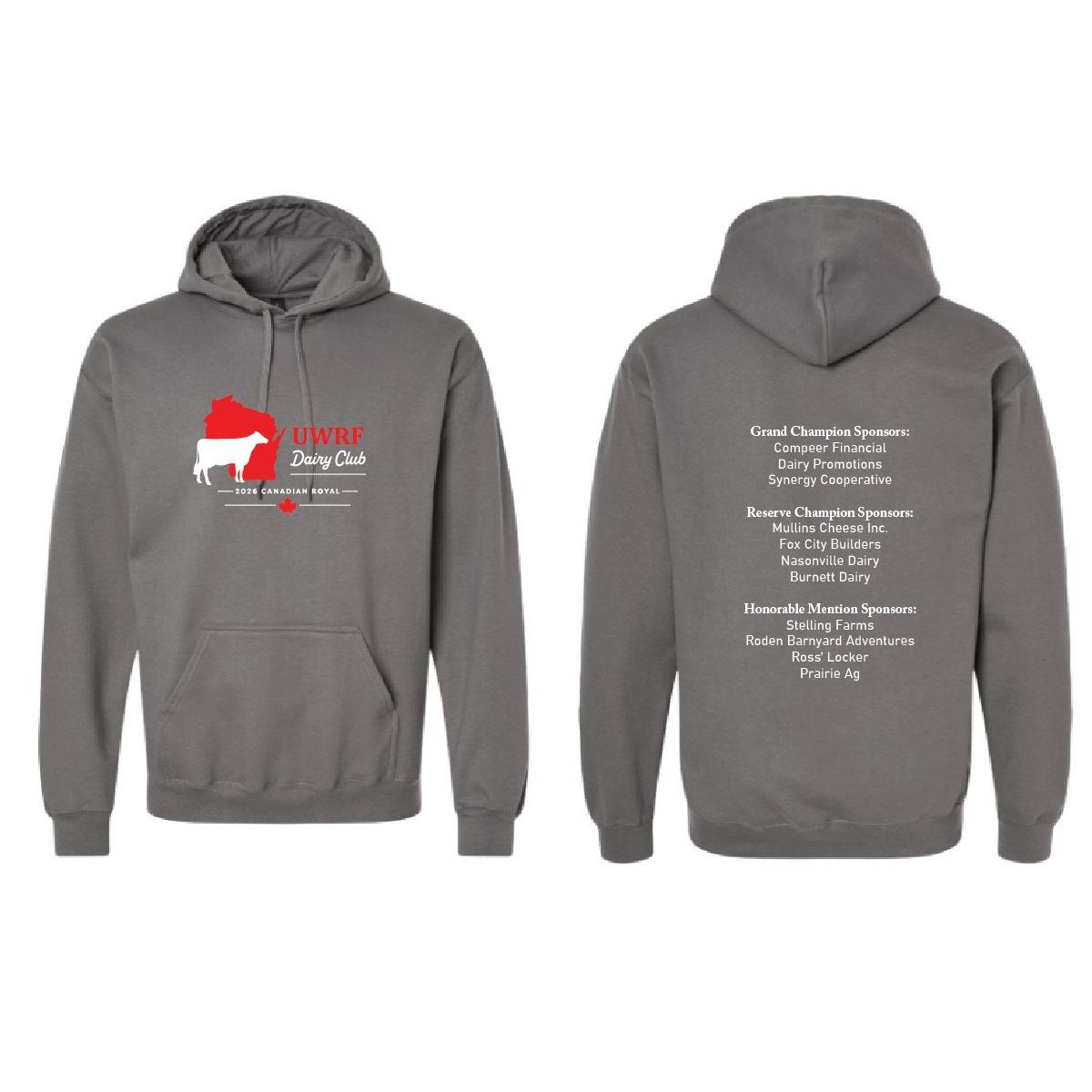 UWRF DC Canadian Royal Tultex Unisex Fleece Hooded Sweatshirt