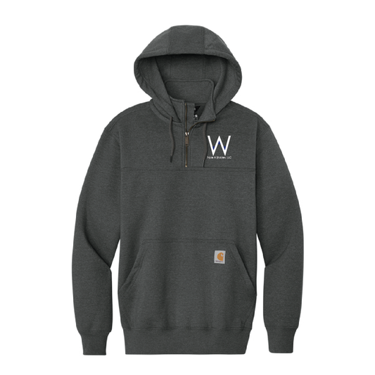 Welman Carhartt Rain Defender Paxton Heavyweight Hooded 1/4-Zip Sweatshirt with Embroidery