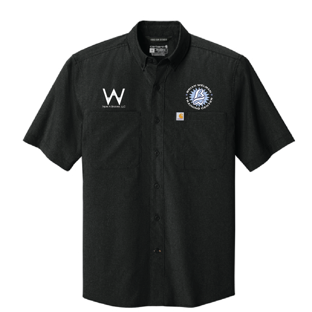 Welman Carhartt Force Sun Defender Short Sleeve Shirt with Embroidery