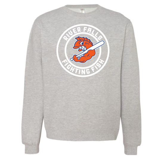 Fighting Fish Crewneck Sweatshirt - Circle Design