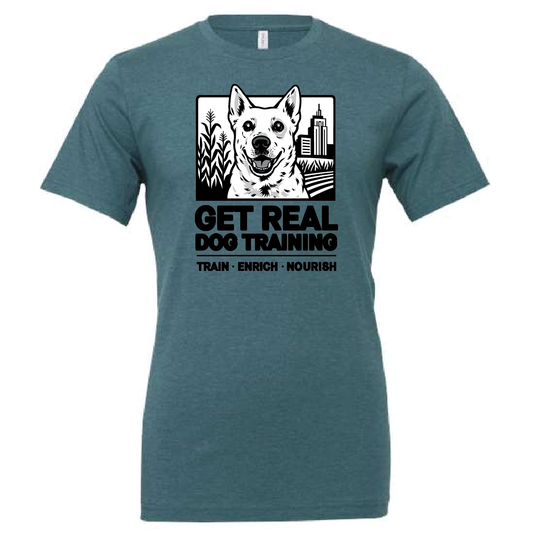 Get Real Dog Training Next Level- Unisex CVC T-Shirt