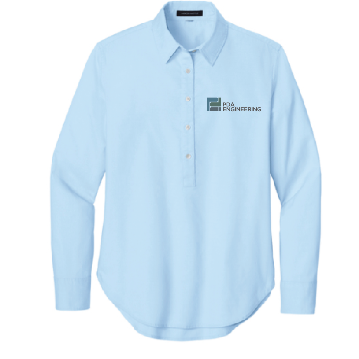 PDA Mercer+Mertle Women's Long Sleeve Modern Oxford Shirt