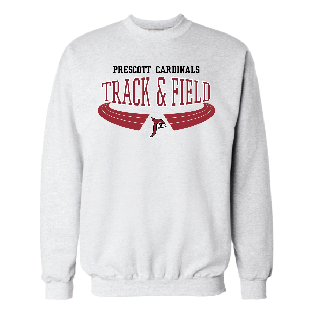 Prescott Retail Online Track & Field Unisex Cotton Crewneck Sweatshirt