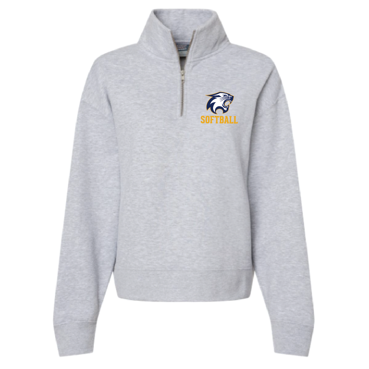 River Falls Softball MV Sport Women's Sueded Fleece Quarter-Zip Sweatshirt