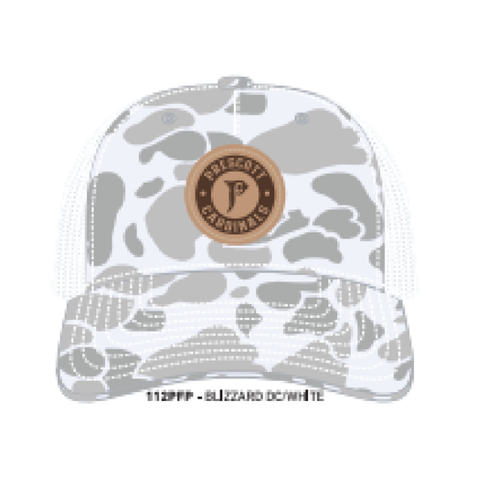 Prescott Retail Online Blizzard Duck Camo Trucker with leather patch