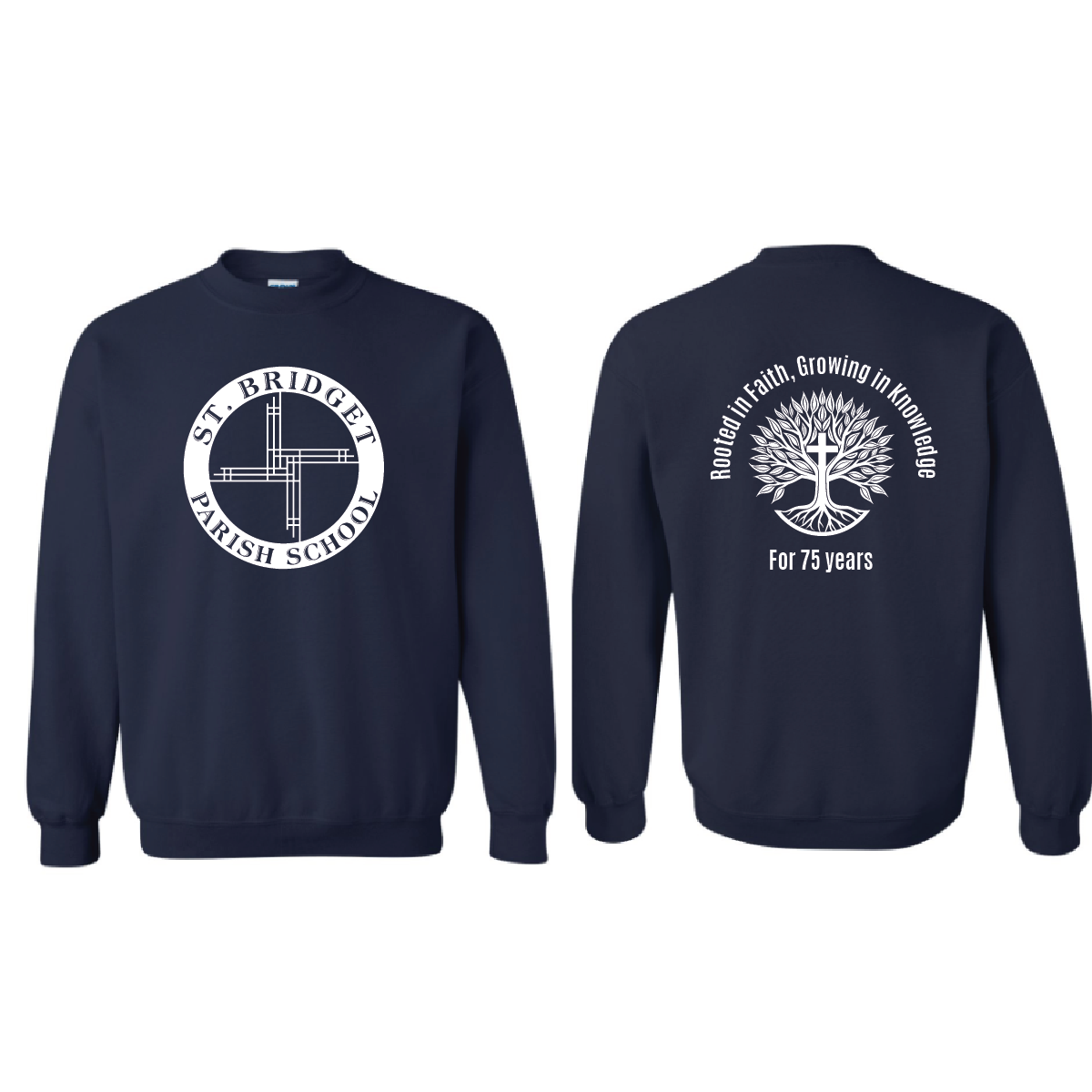 St. B 75 Anniversary Gildan Heavy Blend Crewneck