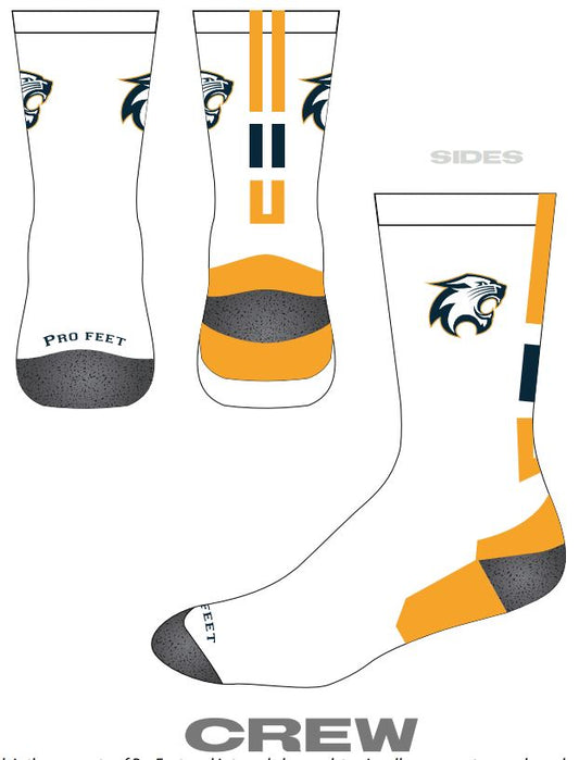 River Falls Retail Online Pro Feet White Sublimated Sock
