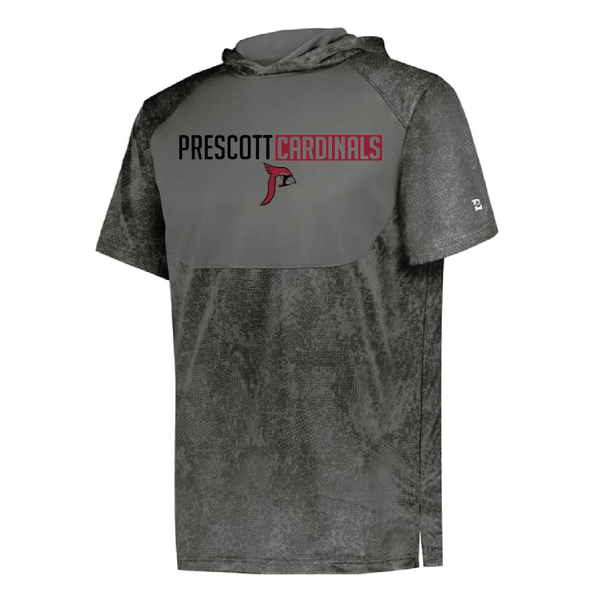 Prescott Retail Online Badger YOUTH STADIUM PRINT SHORT SLEEVE HOODED TEE
