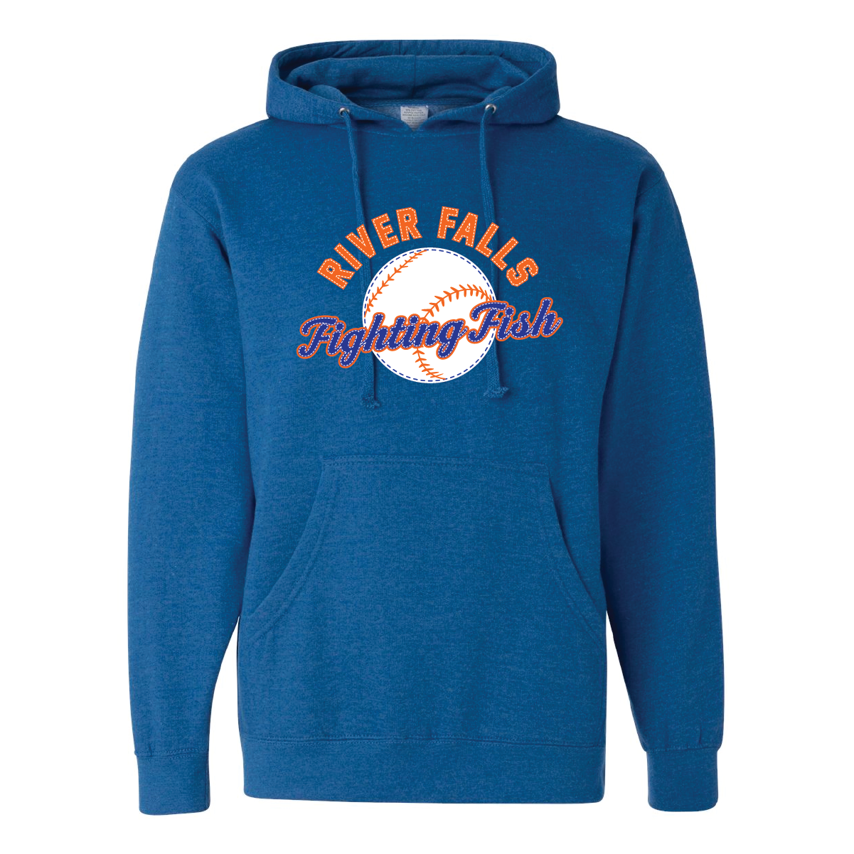 Fighting Fish Embroidered Sweatshirt