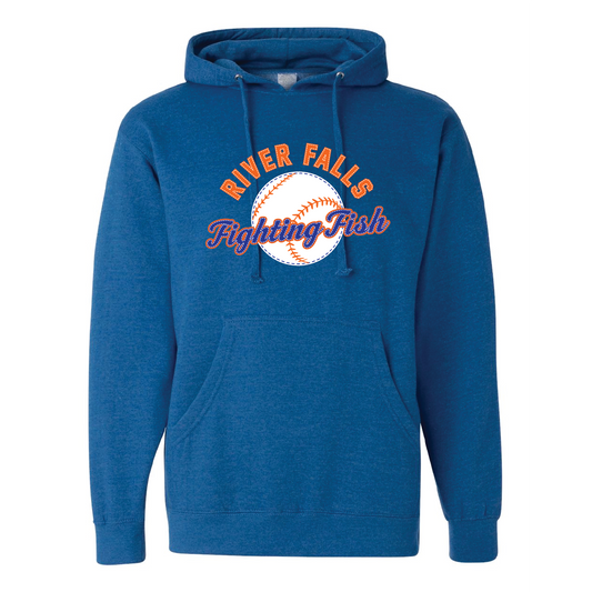 Fighting Fish Embroidered Sweatshirt