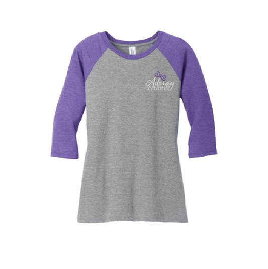 Adoray District ® Women’s Perfect Tri ® 3/4-Sleeve Raglan