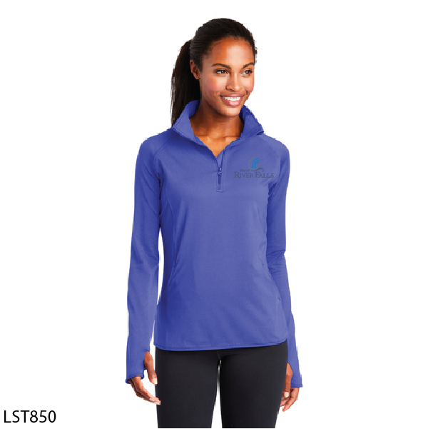 City of RF Sport-Wick® Stretch 1/2-Zip Pullover - Ladies