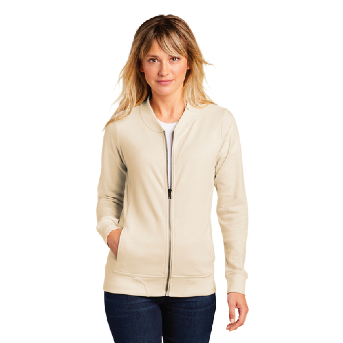City of RF Sport-Tek® Ladies Lightweight French Terry Bomber