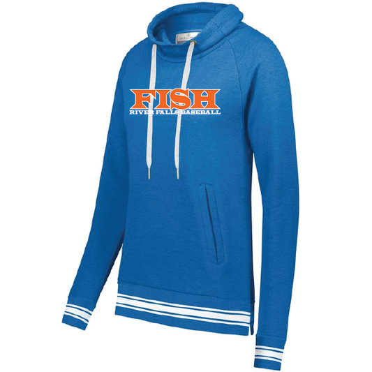 Fighting Fish Womens Funnel Neck Pullover