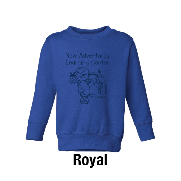 New Adventures Toddler Fleece Crewnneck Sweatshirt
