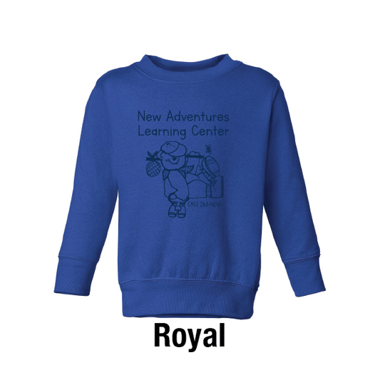 New Adventures Toddler Fleece Crewnneck Sweatshirt