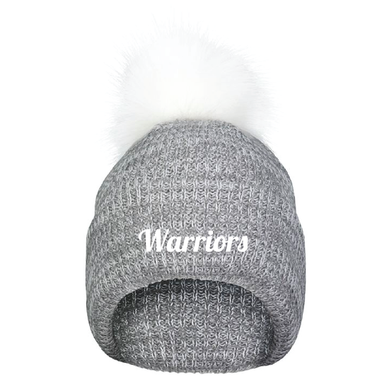 Trinity Academy Faux Fur Pom Beanie