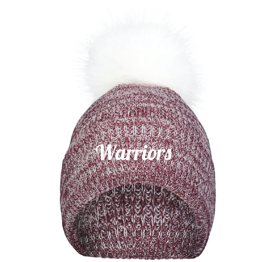 Trinity Academy Faux Fur Pom Beanie