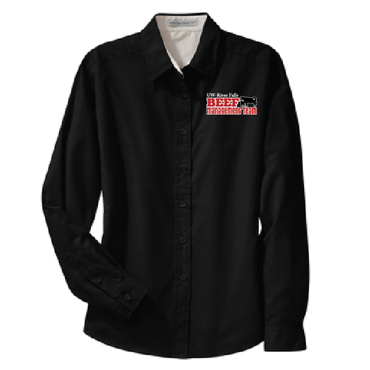 UWRF Beef Management Port Authority® Ladies Long Sleeve Easy Care Shirt