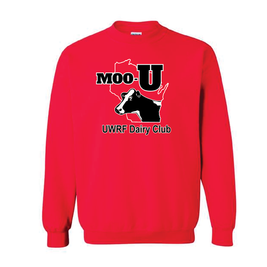 UWRF Dairy Club- Moo U Crewneck Sweatshirt