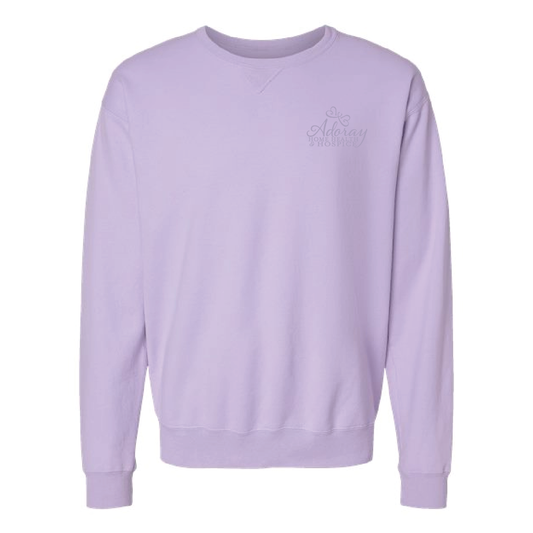 Adoray Unisex Garment-Dyed Crewneck Sweatshirt