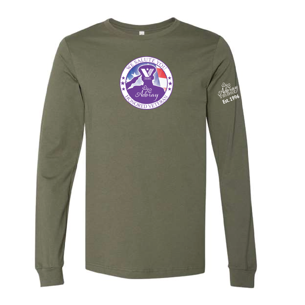 Adoray Unisex Jersey Long Sleeve Tee - Veterans