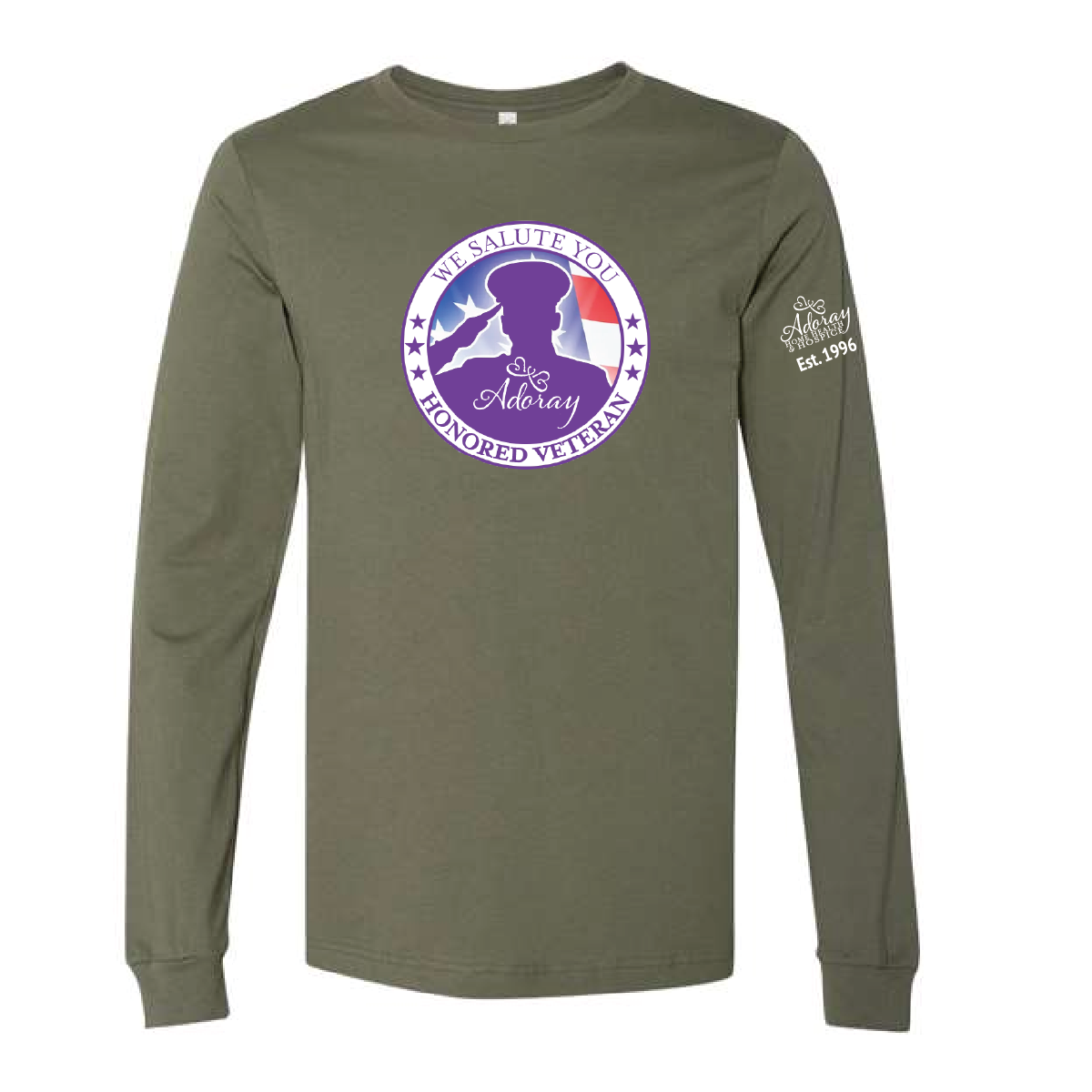 Adoray Unisex Jersey Long Sleeve Tee - Veterans