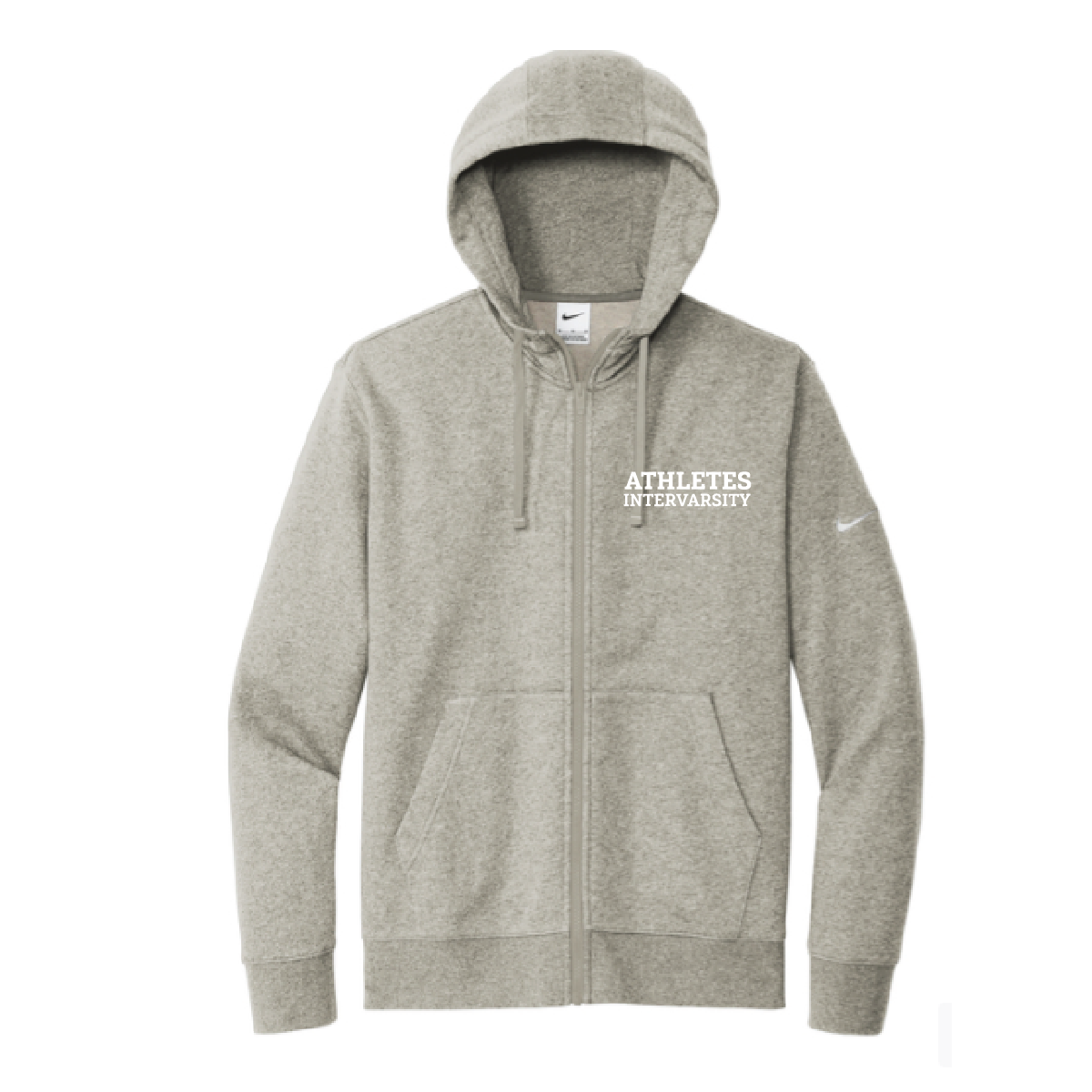 Athletes Intervarsity Nike Club Fleece Sleeve Swoosh Full-Zip Hoodie