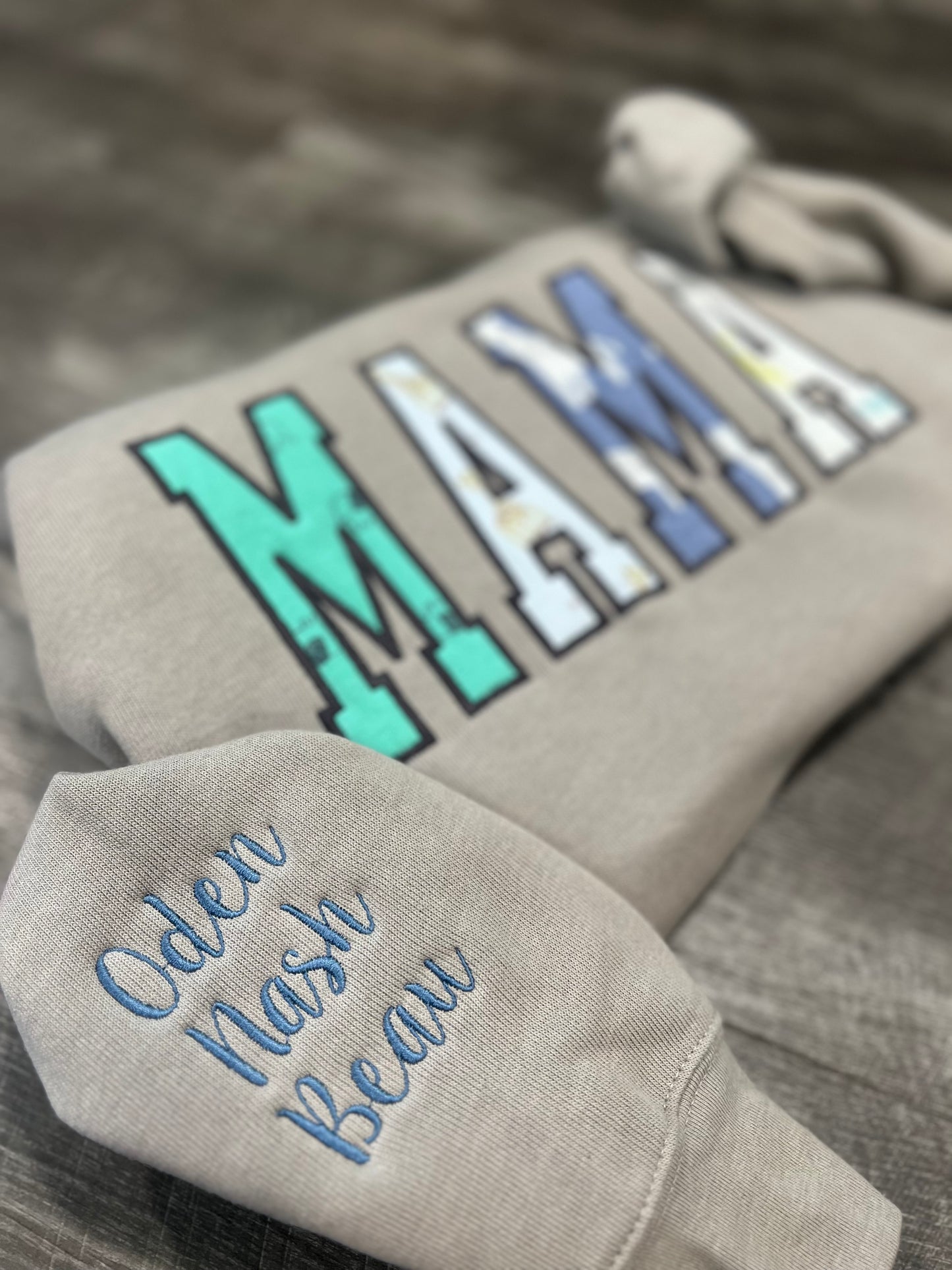 Mama Keepsake Sweatshirt – Custom Bella Canvas Crewneck Made From Baby Outfits