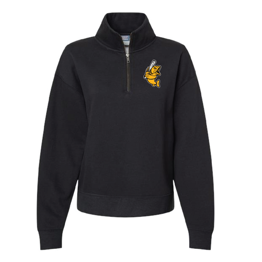Big Fish Women's Sueded Fleece Quarter-Zip Sweatshirt