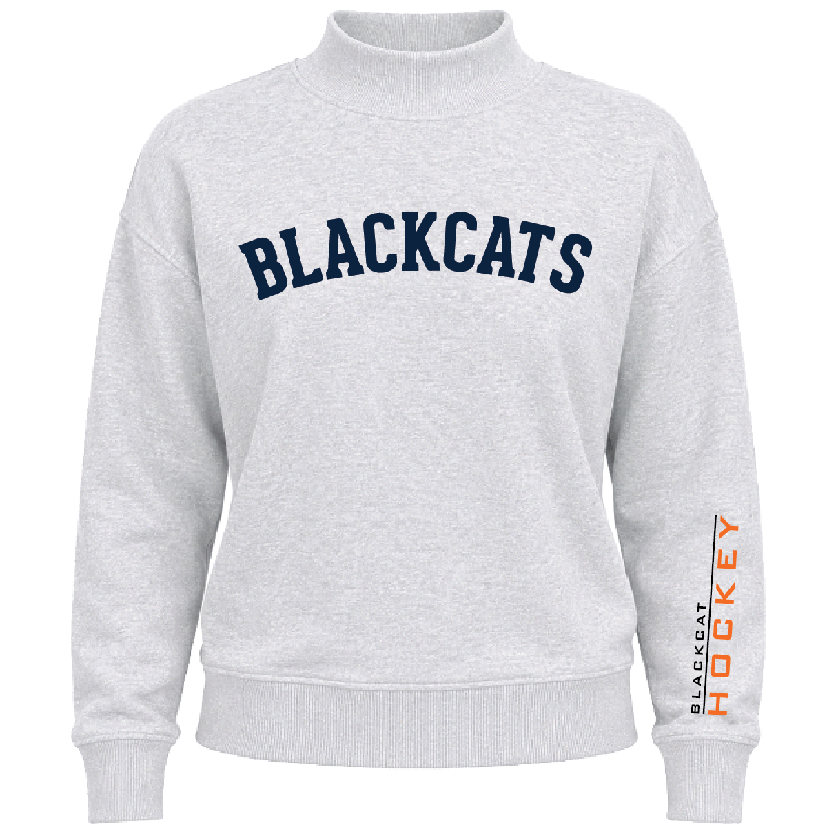 Blackcats J. America Ladies Dream Fleece Mock Neck