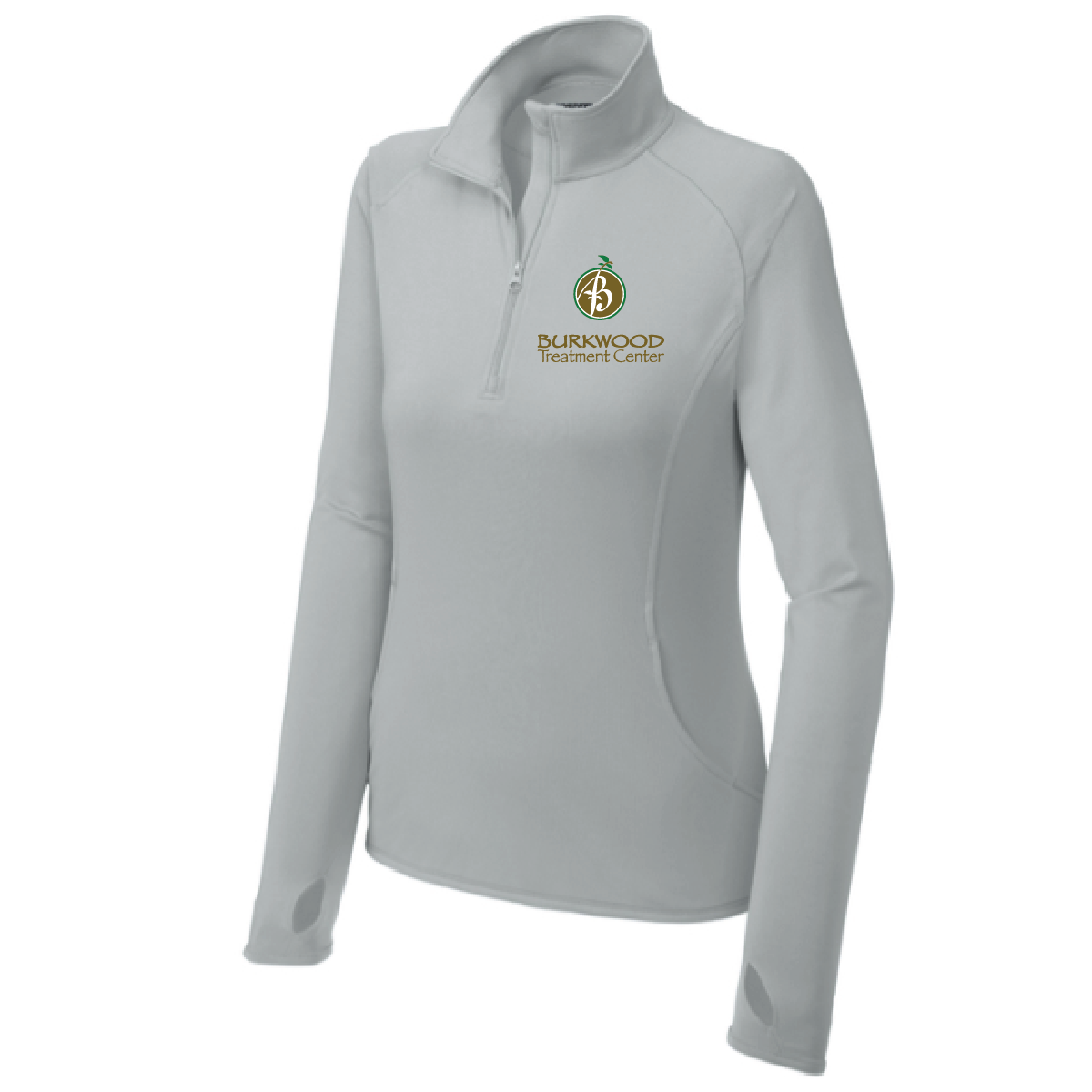 Burkwood Men's and Women's Sprot-Tek Sport-Wick Stretch 1/4 Zip Pullover