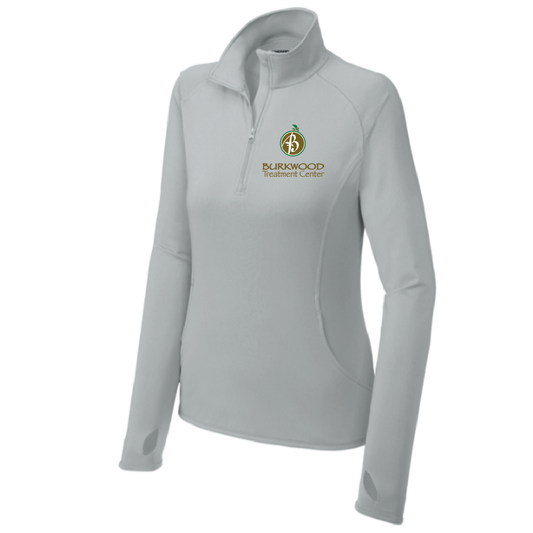 Burkwood Men's and Women's Sprot-Tek Sport-Wick Stretch 1/4 Zip Pullover