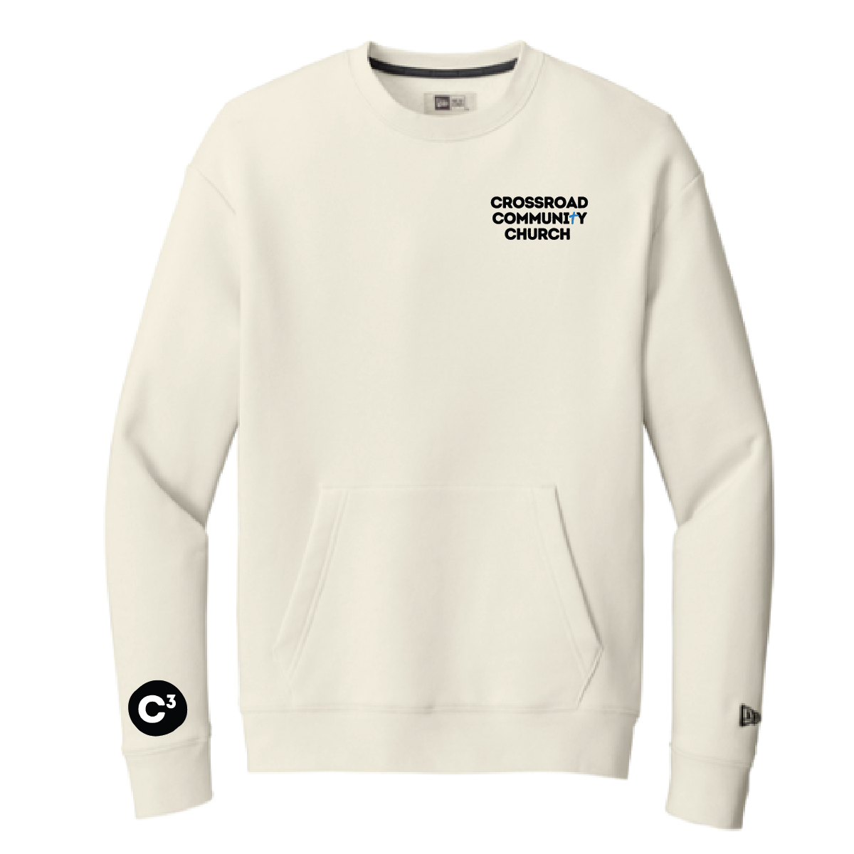 C3 Church New Era Heritage Fleece Pocket Crew