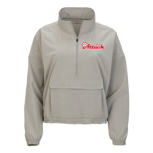 Croix Attack Women's Stretch Woven Quarter-Zip Pullover