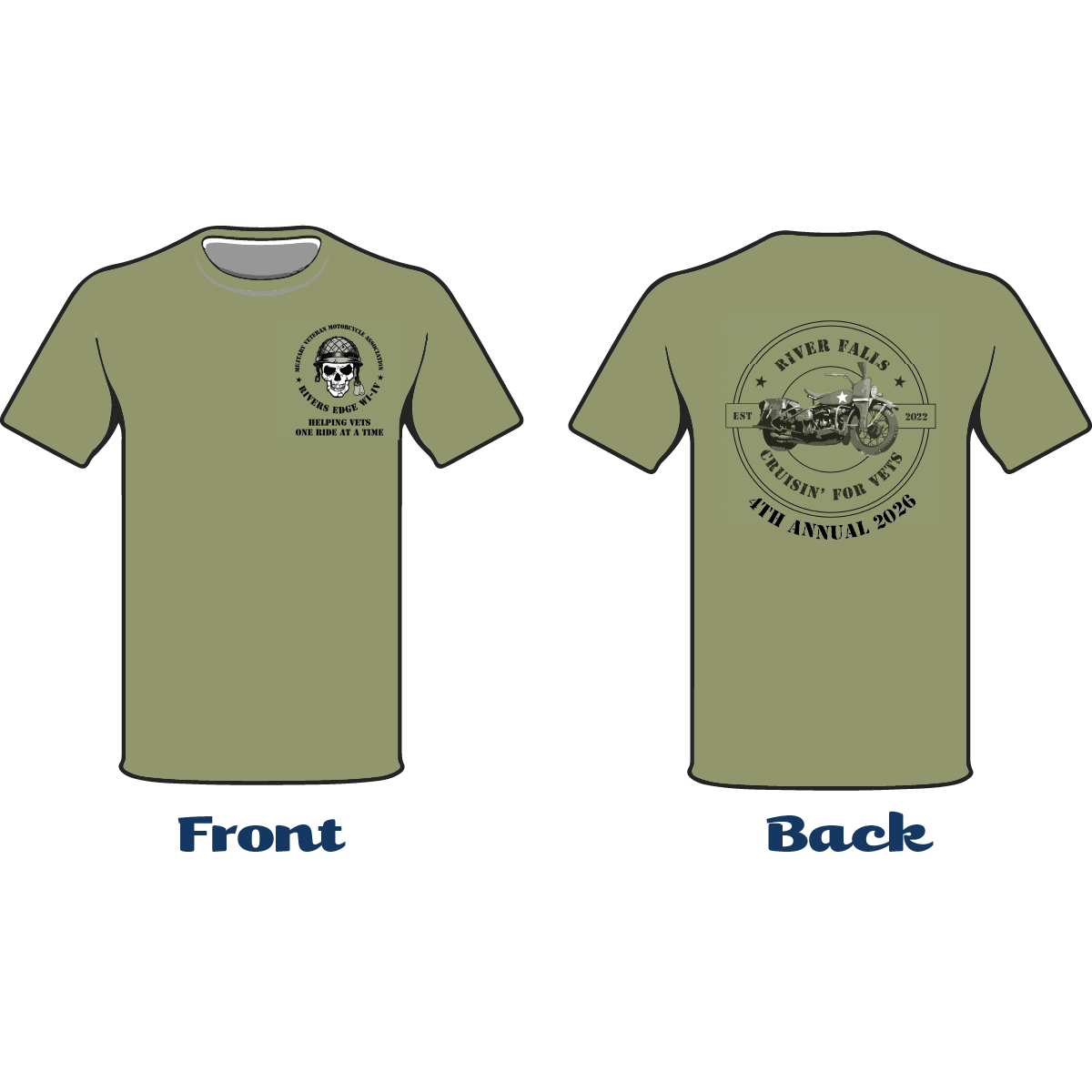 Cruisin For Vets Short Sleeve T-shirt 2026