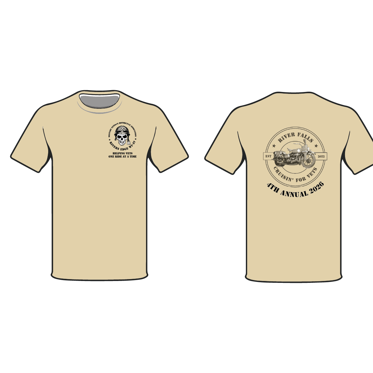 Cruisin For Vets Short Sleeve T-shirt 2026