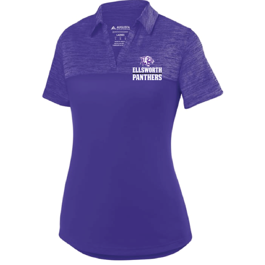 ECSD Ladies Shadow Tonal Heather Polo